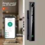 Peephole Smart Home Front Door Lock Tuya Biometric Anti Peep Code Keyless Unlock