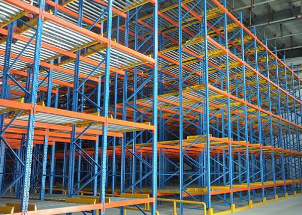 Quality Galvanized Gravity Flow Pallet Racking Systems FIFO Principle for sale