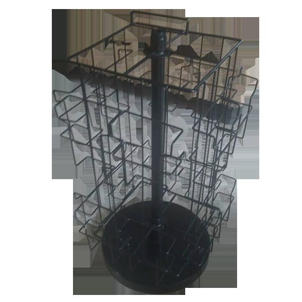 Quality Desktop Height 609mm Width 318mm Rotating Display Rack For Card for sale