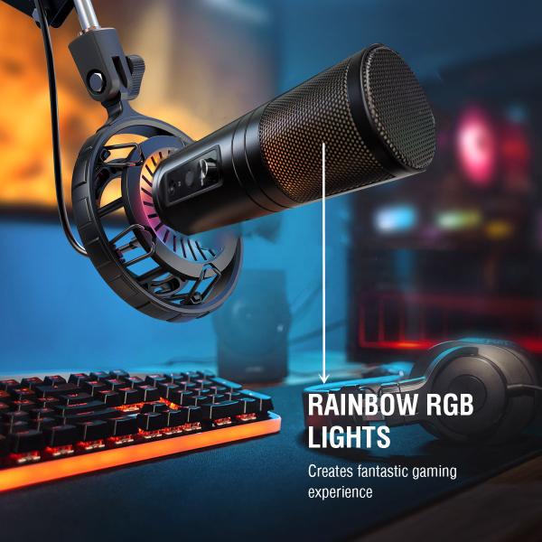 Quality GESTTON Wired USB Recording Microphone For Live Streaming Music for sale