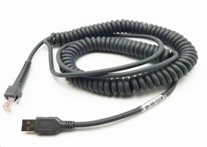 Buy cheap CBA U09 C15ZAR Symbol Barcode Scanner USB Cable 5M Coiled Spiral High Speed product
