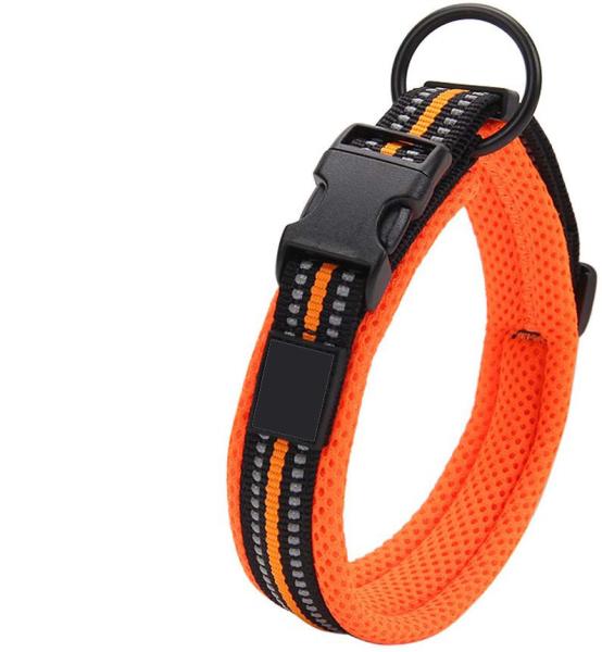 Quality Soft Nylon Dog Collar 3M Reflective Material for sale