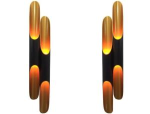 60*600mm / 80*800mm E27 Bamboo Sconce Inclined Modern Wall Light