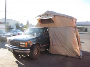 Portable 4x4 Pop Up Roof Top Tent For Outdoor Travel Hiking Camping