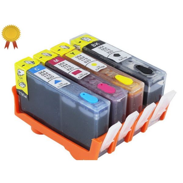 Black / Cyan HP 564 Compatible Printer Ink For Deskjet 3070A 3520 Recycling