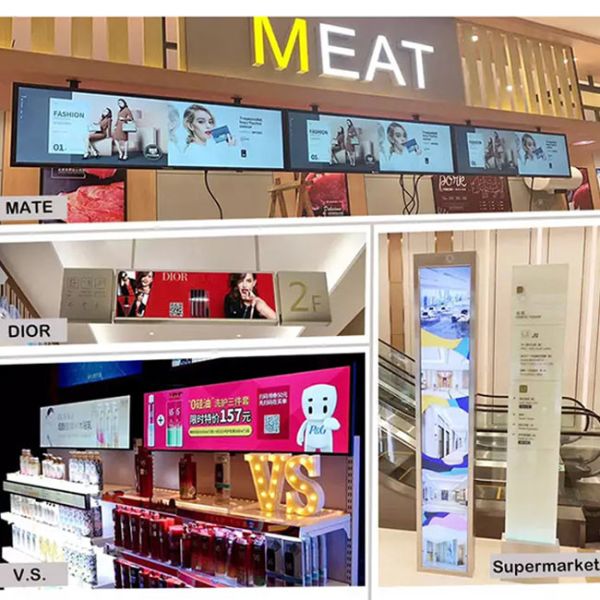 43 Inch LCD Stretched Display 2K 3840x1080 High Brightness 450 Nits Android 9.0 SD USB DCIN