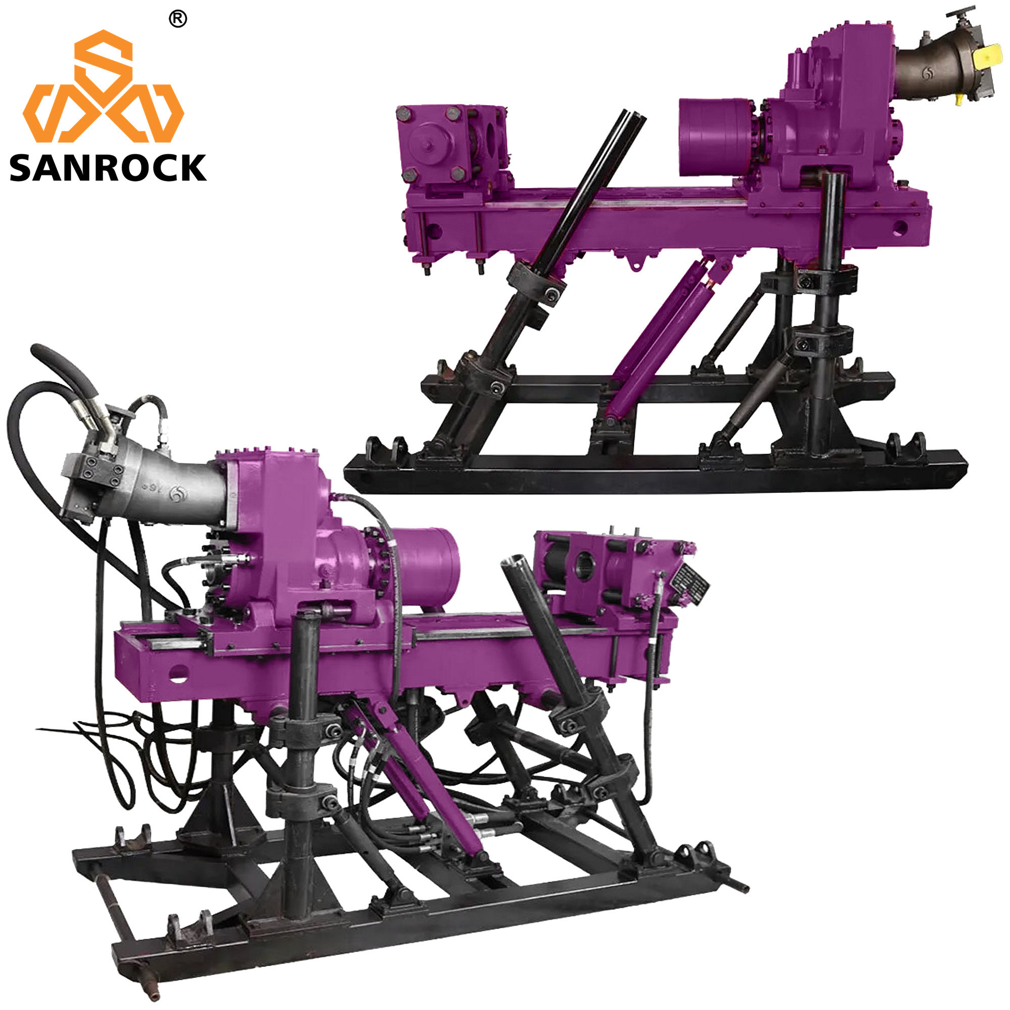 Full Hydraulic Core Drilling Rig Machine Tunnel Exploration Diamond Core Driling Rig