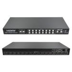 16X1 AV 4K Quad Multiviewer 16 In 1 Out Seamless Video Switcher Processor