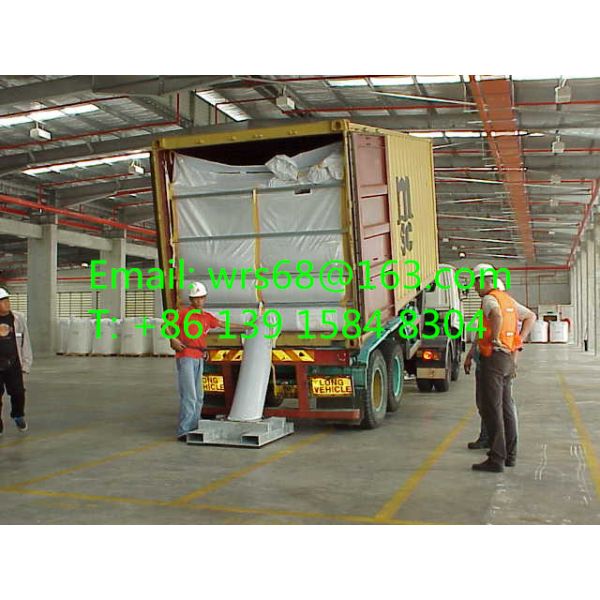 20ft PP woven dry bulk container liner for PE resin , Easy loading and unloading
