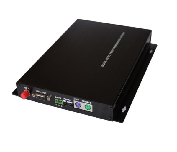 Quality VGA Fiber Extender with duplex rs232, audio and keyboard ,mouse for sale