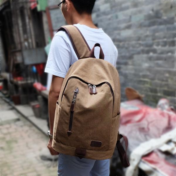 Quality Wholesale Backpac Large Capacity Backpack Bag Canvas School Students for sale