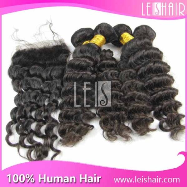 Quality 5A Good quality hot sale deep curly peruvian remy hair extension for sale