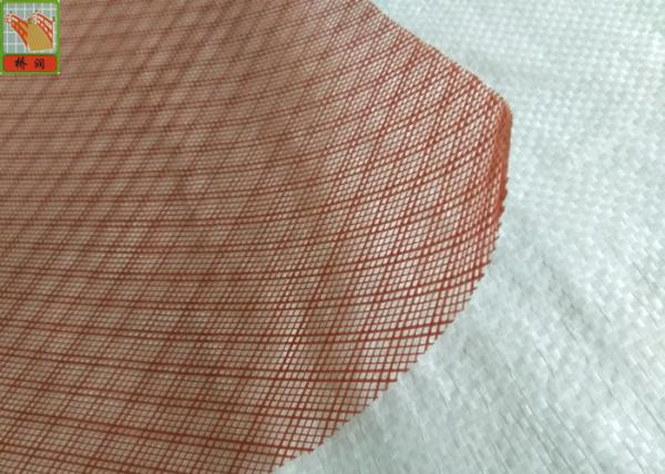 Quality Red Industrial Plastic Netting Diamond Mesh Resin Infusion Distribution Netting for sale
