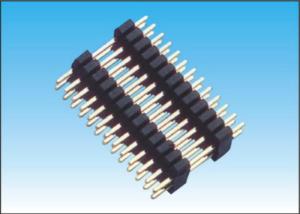 Buy cheap DIP Type Pin Header Connector 2 - 50 Pin Copper Alloy Contact Materials product