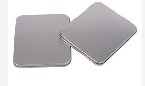 China PMS Small Rectangular Tin Containers 0.32mm Empty Tin Box on sale