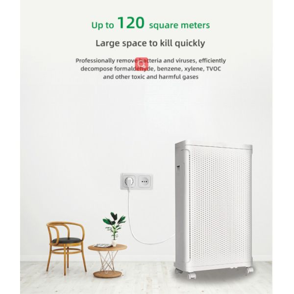 H13 True HEPA Filter Air Purifier Smart WiFi PM2.5 Monitor For Large Room