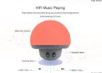 Cute Portable Mushroom Bluetooth Speaker Waterproof For Mobile Phone