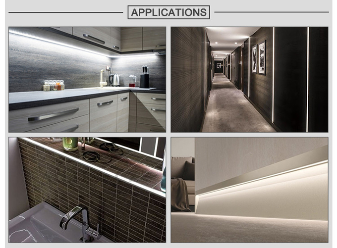 6000 Series Led Extruded Aluminum Channel Anodized Treatment T5 Temper