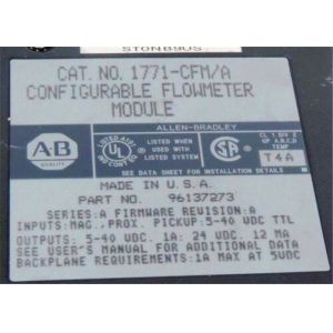 Allen Bradley 1771-CFMK / C 1771- CFM Configurable Flowmeter Module