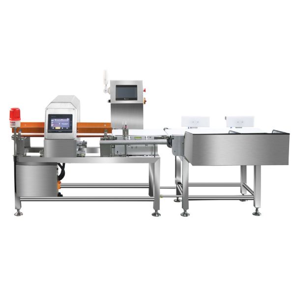 Self - Diagnosis Conveyor Weight Checker Machine Digital Signal Processing With Metal Detector