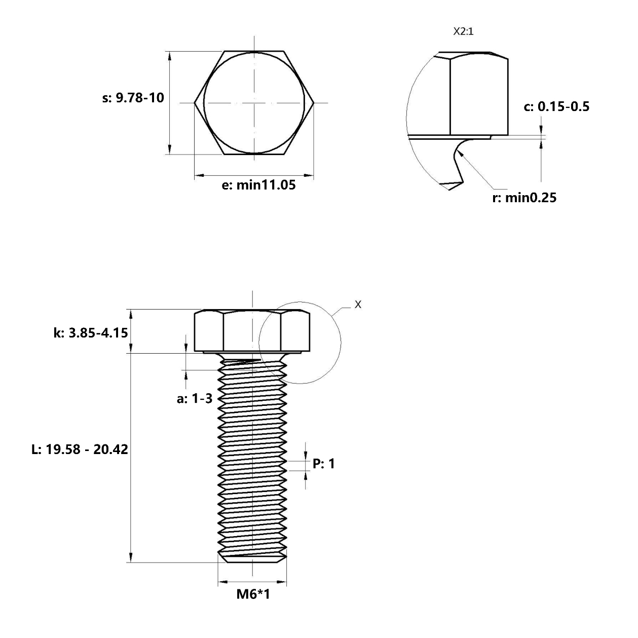 Fastener Uns N10276 Hex Bolt and Nut DIN933 DIN931 JIS QA C276 En 2.4819 Hastelloy AISI Alloy C-276 Steel for Industrial