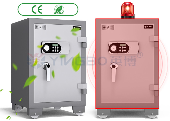 Three Composite Construction Fireproof Safe Box With Intelligent Dual Alarm System YB/FH-78 Fireproof Safe Box for Home and Office