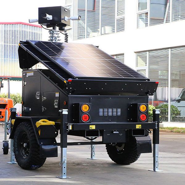 Portable Solar Light Tower Remote Connectivity 4G/5G Outdoor Light Tower Solar LED Lighting Tower
