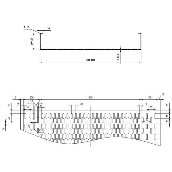 Effective Width 100-600mm Cable Tray Making Machine Production Speed 20m/Min