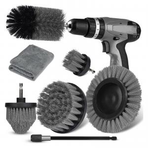 China Grey Drill Brush Extension Scrubber Cordless 9PC Custom on sale