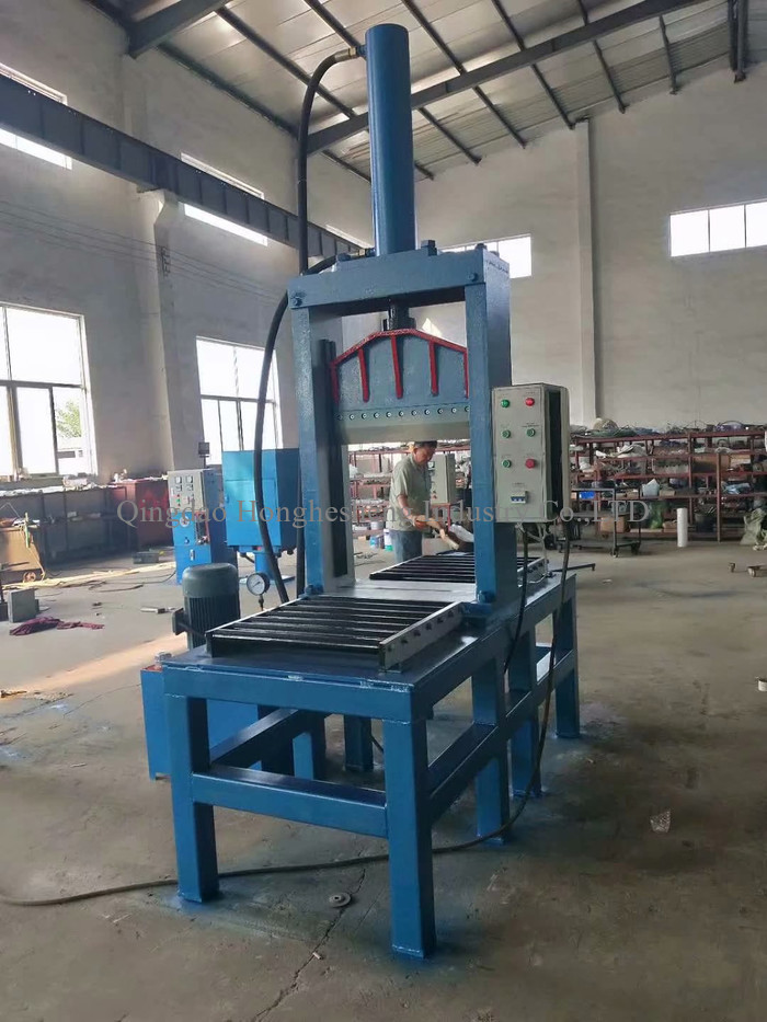 Hydraulic Guillotine Floor Rubber Cutting Machine Single Knife XQL 8T Width 660mm