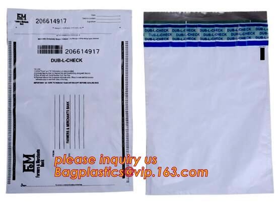 money locking security bag courier plastic bag, plastic self adhesive evidence bag/security bag, Temper-Evident Bags, De