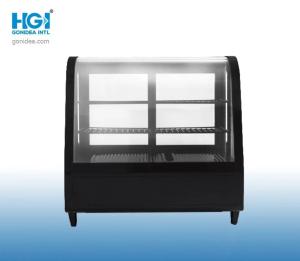 Buy cheap Counter Top Front Curved Glass Cake Display Fridge 100L product