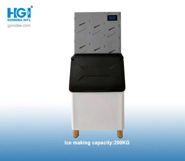 Quality R600a 200kg/ 24h Commercial Ice Block Making Machine Cube Ice Maker 1100W for sale