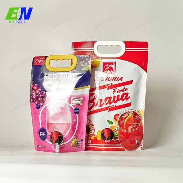 Quality High Barrier Flexible BIB Bag In Box For Juice Storage And Transportation With Unique Spout for sale