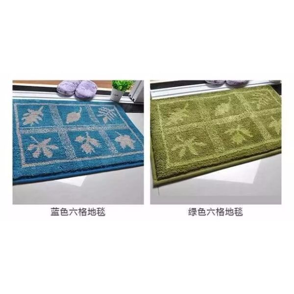 Washable Door Mats Customized Logo Printing 100 Polyester Material