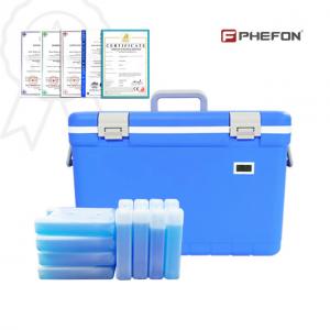 China Portable Insulate Ice Chest Veterinary Laboratory Medical Injection Mouldings Medical Vaccine Cooler Box on sale