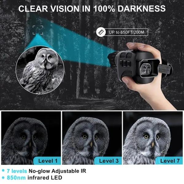 Quality Lightweight Digital Night Vision Zoom Monocular For Hunting for sale