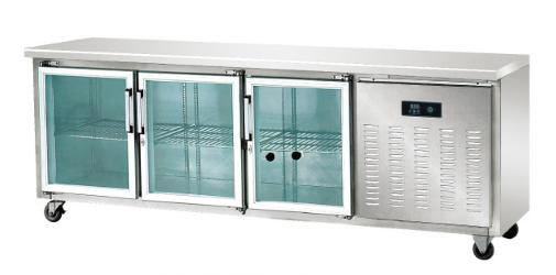 3 Doors Kitchen Workbench Fresh Keeping Freezer Temp 0~10℃ 60HZ
