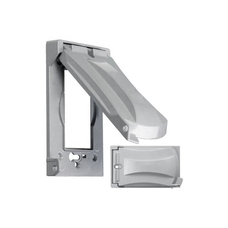 Custom Die Casting of Aluminum Weatherproof Electrical with Outdoor Outlet Box Cover