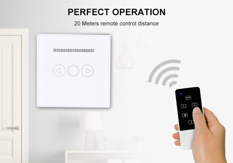 Glomarket 1 Gang Tuya Wifi Switch Curved Surface Manual Smart Wifi Touch Wall Switch