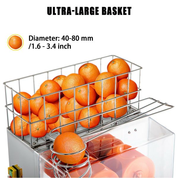Commercial Automatic Electric Orange Lemon Juice Maker / Heavy Duty Juice Squeezer Machines