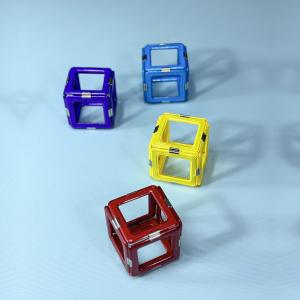 Custom Kids Learning 3D Magnetic Construction Blocks / Magnetic Building Tiles