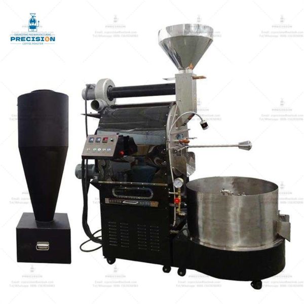 LPG Gas Coffee Roaster Machine 1.5Kg/hour with Stainless Steel Drum