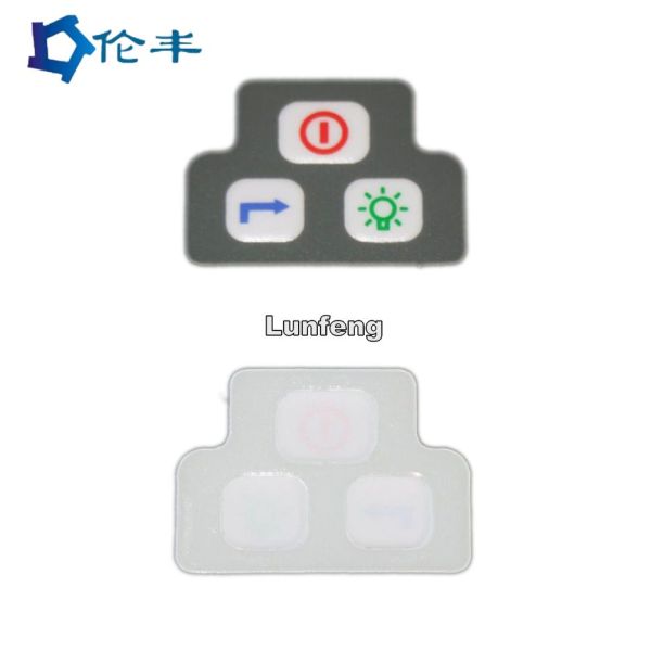 Silk Screen Printed PC PVC PET Membrane Graphic Overlay With Matte Finish