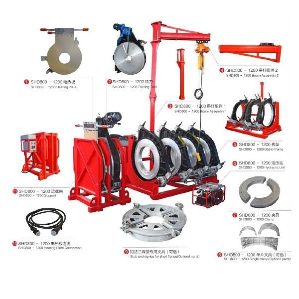 Quality 800mm HDPE Butt Fusion Welding Machine Candan Poly Pipe Welder for sale