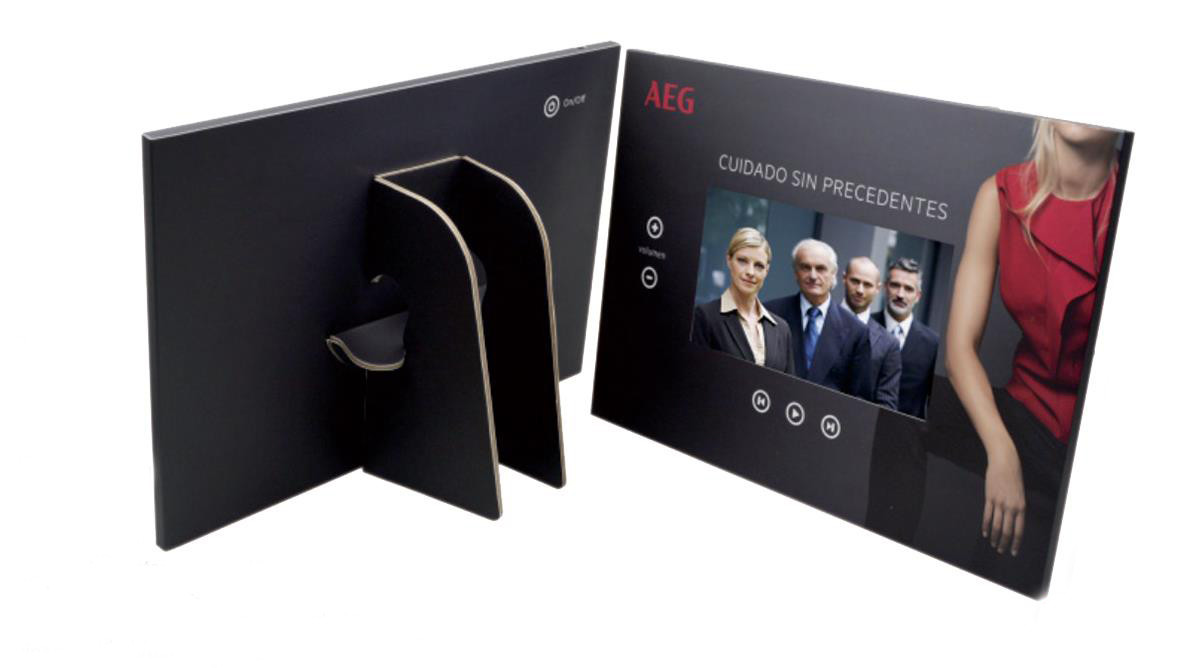 Innovative CDU(counter display unit) with HD screen video player, 10 inch counter video display instore video display