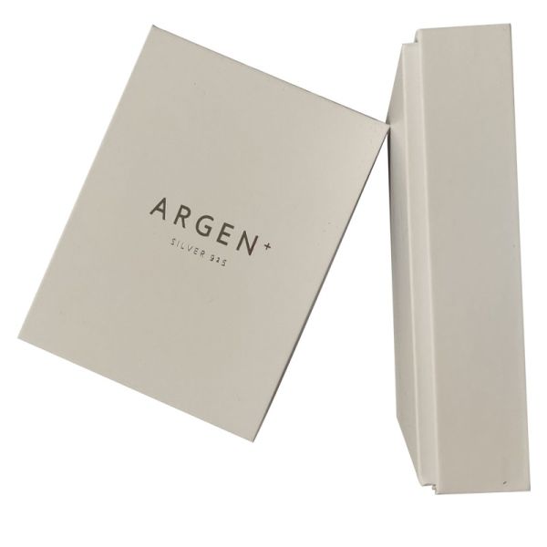 luxury Lid And Base Box 157g Art Paper 1000g Cardboard White Jewelry Packaging Box