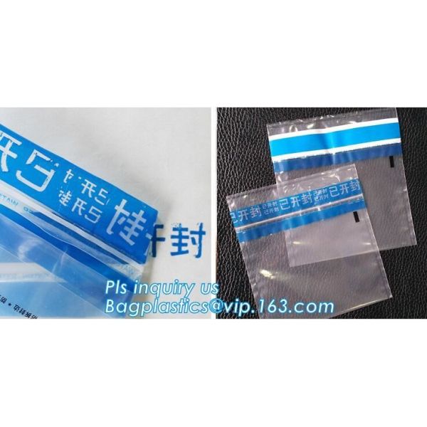 money locking security bag courier plastic bag, plastic self adhesive evidence bag/security bag, Temper-Evident Bags, De