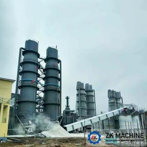 China Mixed Fuel Calcination Equipment , 50TPD - 1000TPD Vertical Lime Kiln on sale
