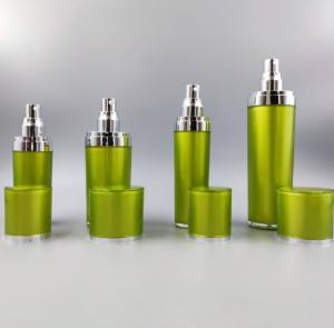 15ml 30ml 50ml Empty Acrylic Cream Set High Quality Water And Milk Set Acrylic Body Jar With Acrylic Cap